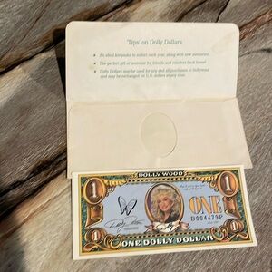 Vintage 1991 Dollywood Dolly Dollar $1, Uncirculated, Carousel On Back